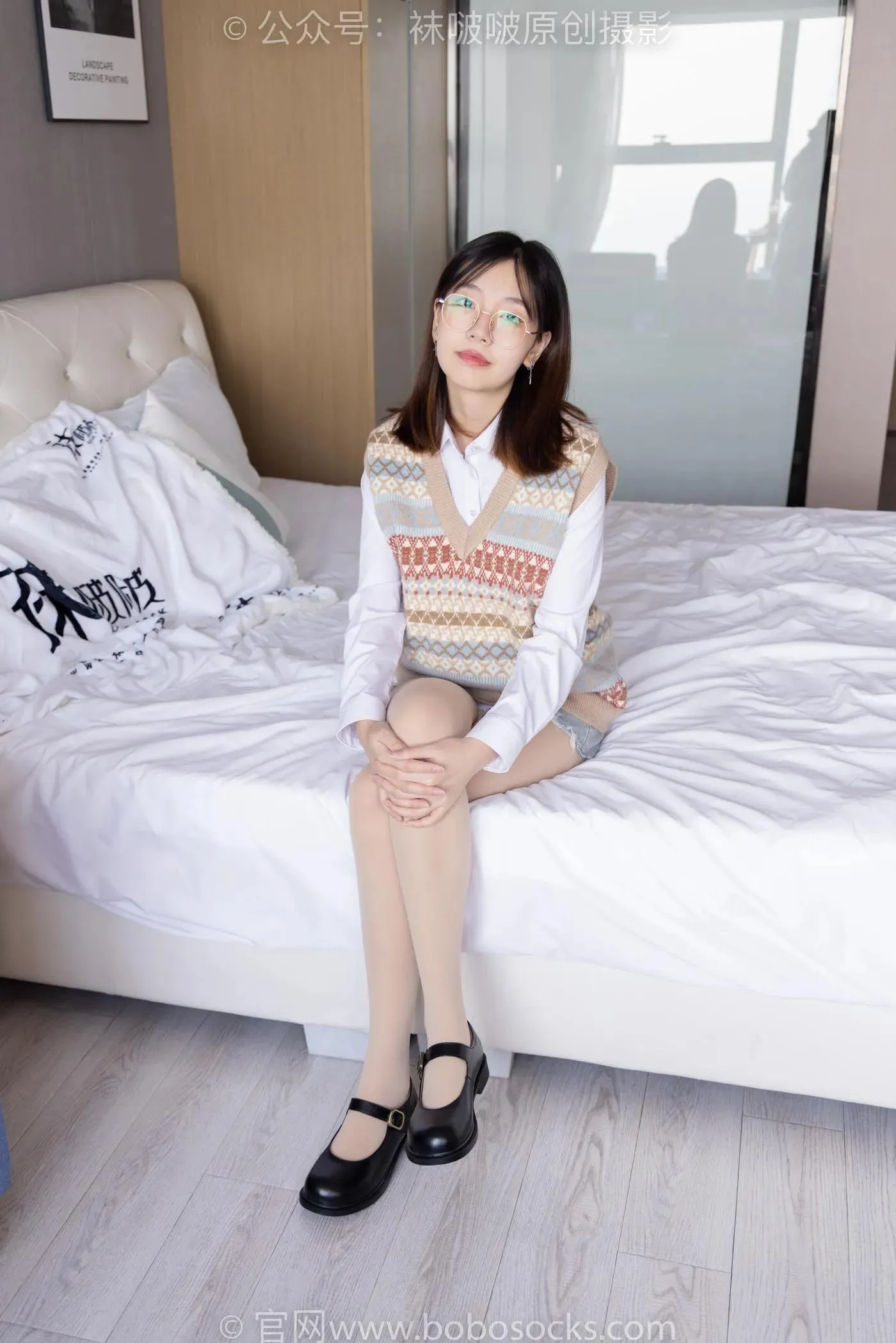 [BoBoSocks袜啵啵]NO.169 小甜豆-黑皮鞋、厚黑丝、厚肉丝 [145P]插图8